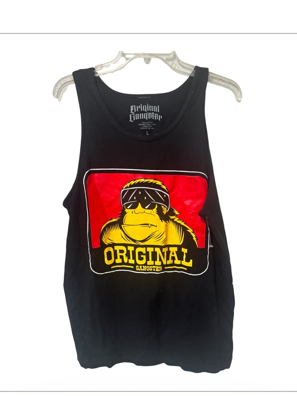 ORIGINAL GANGSTER men's muscle T-shirt size large